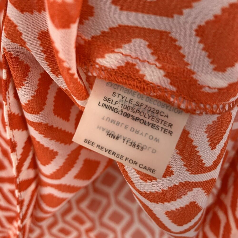 41 Hawthorn Womens Large Popover Blouse Studded Preppy Boho Festival Geometric - Picture 6 of 8